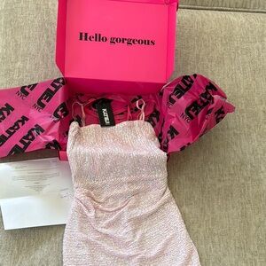 KatieJ NYC Pink Sequin Dress